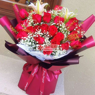 黔南30朵红玫瑰百合，做你余生故事里的人